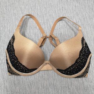 NEW La Senza Beyond Sexy Bra - Tan & Black Lace